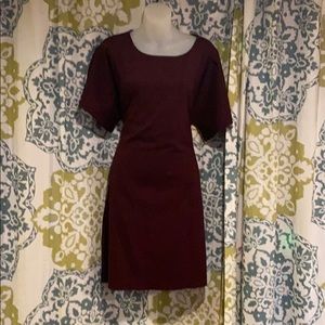 Gorgeous red/purple/merlot color EXPRESS dress